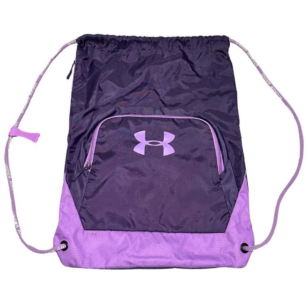 Under Armour Purple Drawstring Sack Pack Backpack Bag